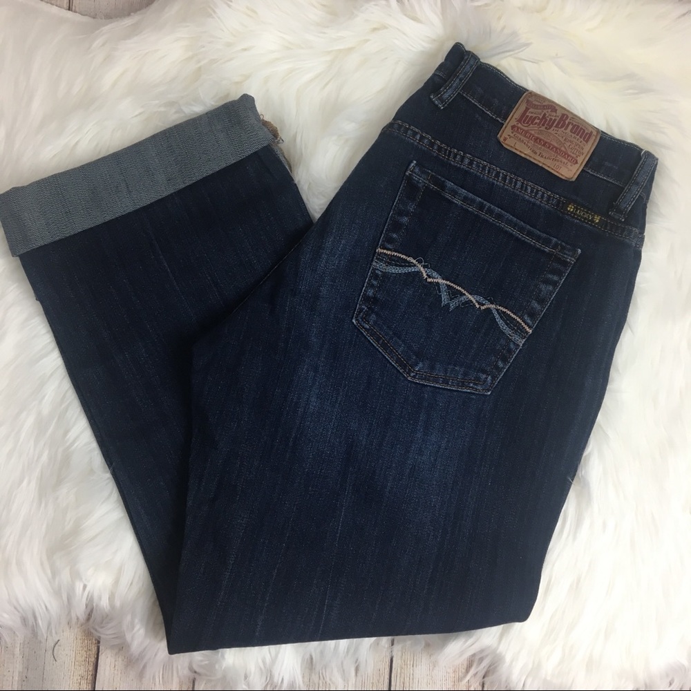 Lucky Brand easy rider dark wash flare jeans